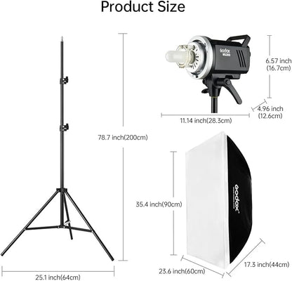 2pcs Godox MS300 Studio Flash Kit - Image 6