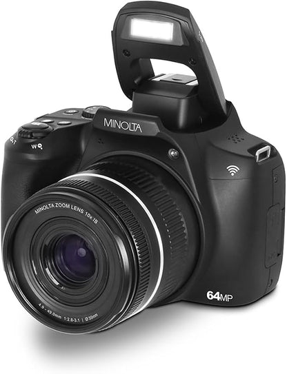 Minolta 64MP Digital Camera – 10x Optical Zoom, 4K Ultra HD Video, Macro - Image 4