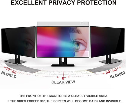 GUMIKE 2-PACK 24 inch Computer Privacy Screen Filter Suitable - Image 3