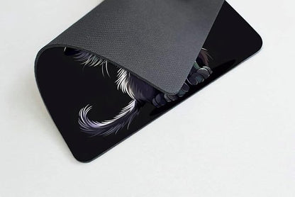 Square Mouse Pad Black Cat - Image 3