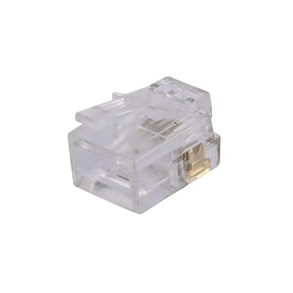 LanSenSu 25 Pack RJ11 Plug 6P4C Phone Modular Telephone Cord Connector Adapter - Image 3