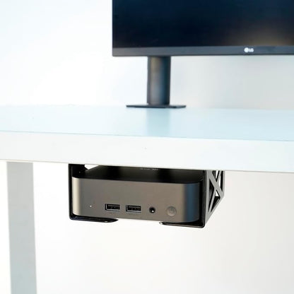 Under Desk Laptop/Mini PC Storage Mount, CPU Holder, Compatible - Image 4