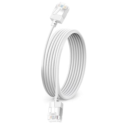 Ultra Slim Cat 6 Ethernet Cable 15 Feet, Flexible Rj45 Cat 6a LAN Cord by DUTEVOLNS