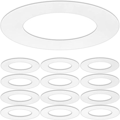 12 Pack Matte White Goof Trim Ring - Image 9