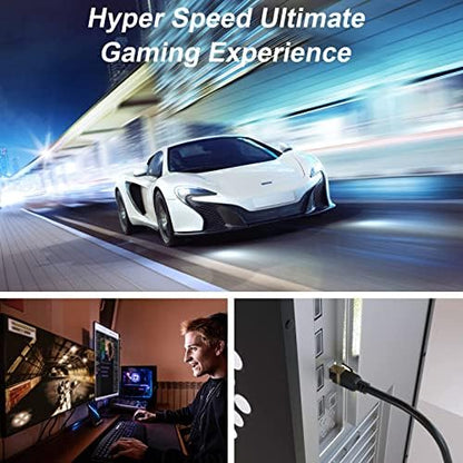 Cat 8 Ethernet Cable, 85FT High Speed Heavy Duty 26AWG Cat8 LAN Network Cable - Image 4