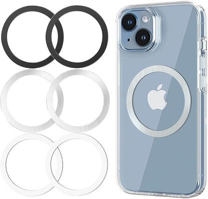 Metal Rings 6PCS, Ultra-Thin for MagSafe Sticker, Magnetic Adapter, Phone Cases by KALAPOP