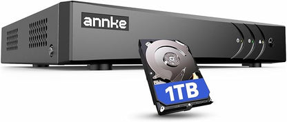 ANNKE 3K Lite 8 Channel Hybrid 5-in-1 Security Digital Video Recorder, H.265+ by ANNKE