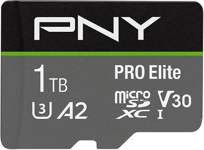 PNY 1TB PRO Elite Class 10 U3 V30 microSDXC Flash Memory Card - Image 2