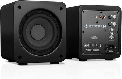 Audioengine S6 210W Compact Powered Mini Subwoofer- Powerful Bass in a Small - Image 4