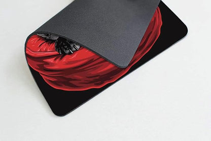 Square Mouse Pad Cartoon Black Bulldog-1, Gaming Mouse Pads - Image 4