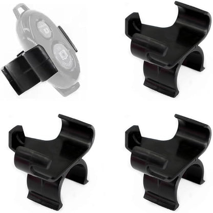 4 Pack Remote Shutter Holder Selfie Stick Clips Mount Clamp Organizer by Unknown
