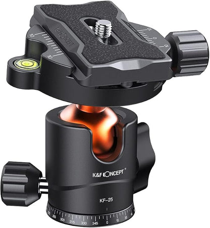 K&F Concept 25mm Metal Tripod Ball Head 360 Degree Rotating Panoramic by KFCONCEPT