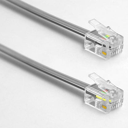NECABLES 3Pack Phone Cord 3ft Telephone Cord Phone Cable RJ11 6P4C Male to Male - Image 2