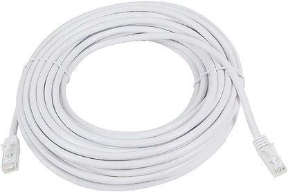 Monoprice Cat5e 50ft White Patch Cable UTP 24AWG 350MHz Pure Bare Copper - Image 2