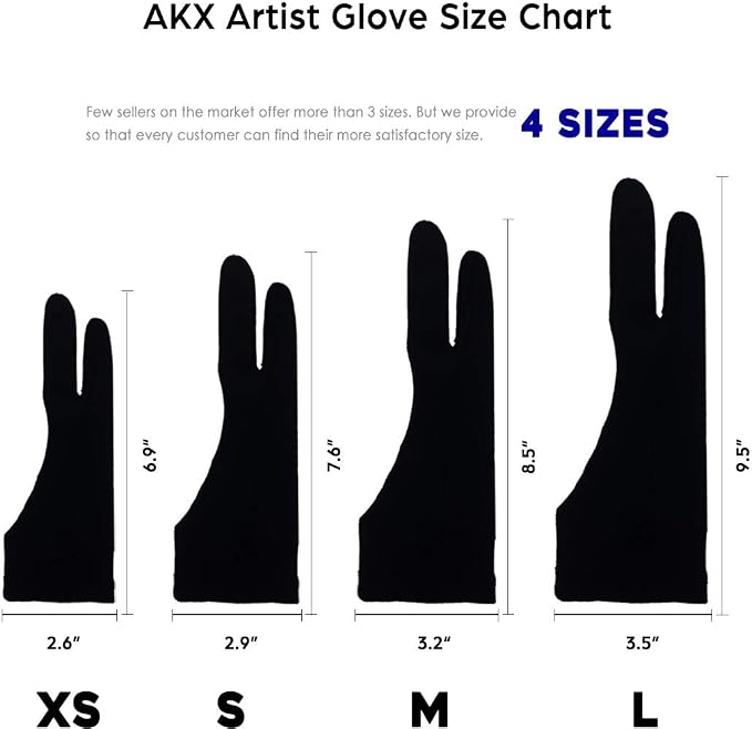 AKX Artist Glove, Palm Rejection Drawing Glove - Image 5