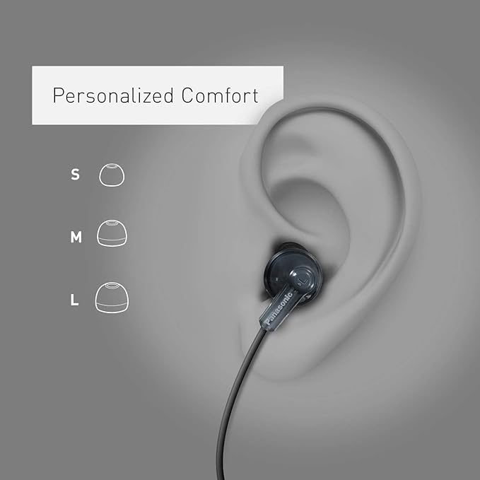 Panasonic ErgoFit Wired Earbuds, 3.5mm Jack In-Ear Headphones Wired - Image 3