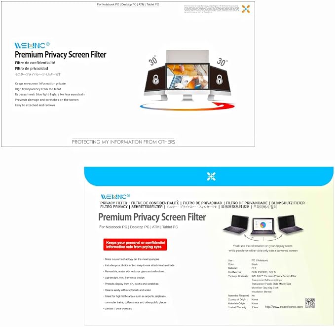 19.5 Inch - 16:9 Aspect Ratio - Computer Privacy Screen Filter - Image 9