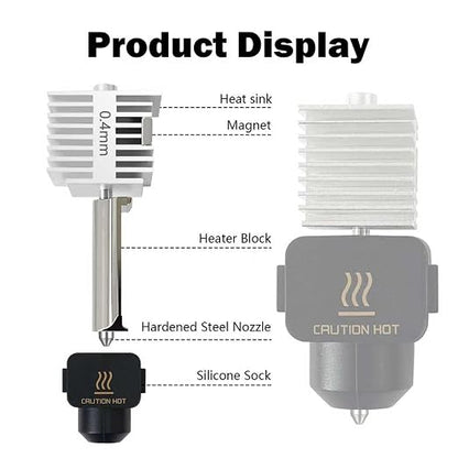 HzdaDeve 2 Pack A1 Mini/A1/A2L Hotend Print Head Hot End Kit Extruder Upgrade - Image 3