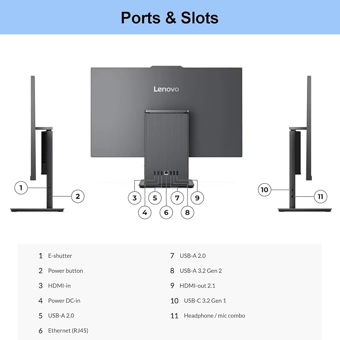 Lenovo 2024 IdeaCentre I Business All-in-One, 16GB DDR5 RAM, 1TB SSD, Wireless - Image 6
