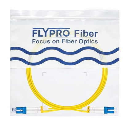 FLYPROFiber- 15M OS2 LC to LC Fiber Patch Cable | Length Options: 0.2m-200m - Image 7