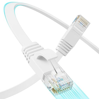 Cat 6 Flat Ethernet Cable 10 FT, UTP 10Gbps High-Speed Cat6 Ethernet Cable by Unknown