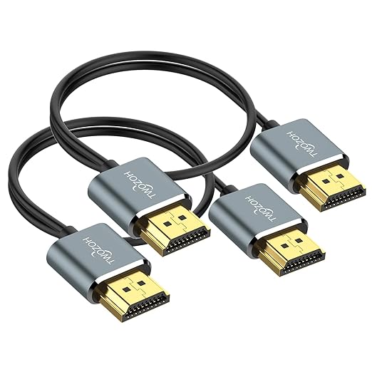 Twozoh Flexible & Slim Long HDMI Cable 30FT 2 Pack, Ultra Thin HDMI Cord by Twozoh