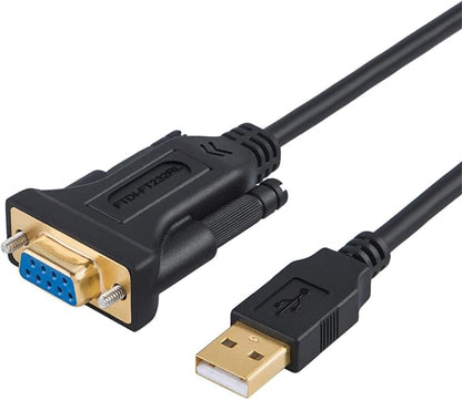 CableCreation USB to RS232 Serial Adapter, USB to RS232 Gold Plated DB9 Serial by CableCreation
