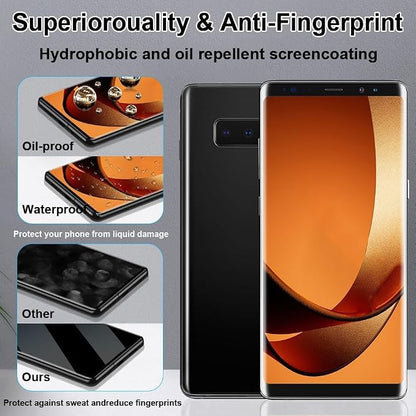 Galaxy Note 9 Privacy Screen Protector Tempered Glass, 9H Hardness 3D Curved - Image 4