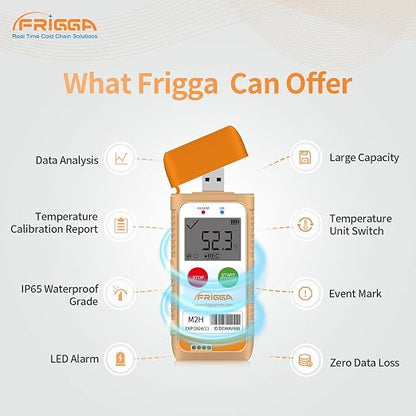 Frigga M2H 5pcs Reusable Temperature Humidity Data Logger USB Digital - Image 7