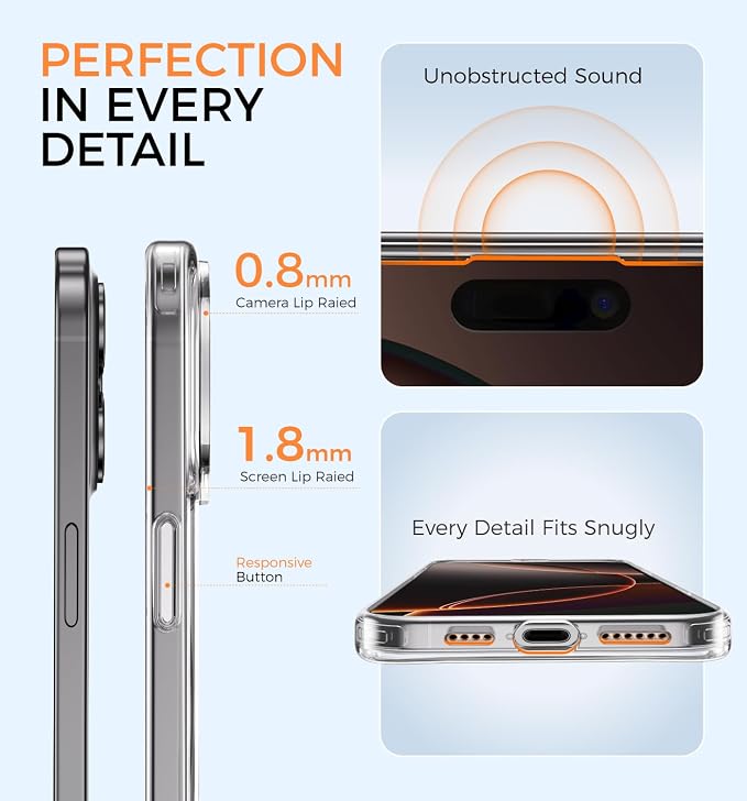 MAGIC JOHN for iPhone 15 Case 360° Rotatable Magnetic Invisible Stand, Fit for - Image 7