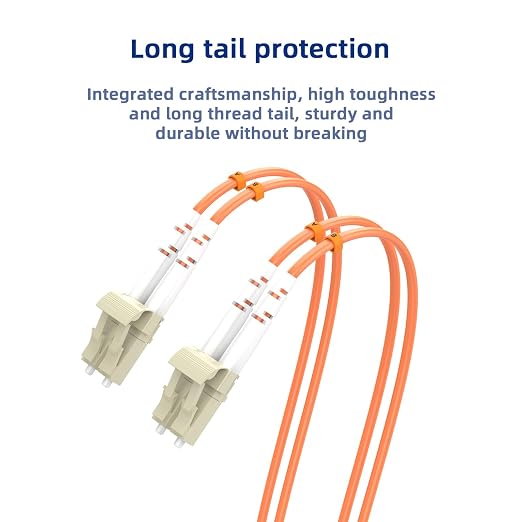 LC/UPC to LC/UPC Fiber Patch Cable, 75M/246FT OM1 Multimode Duplex 62.5/125µm - Image 5