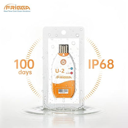 Frigga 5 Pack 100 Days USB Temperature Data Logger Single Use Temperature - Image 3