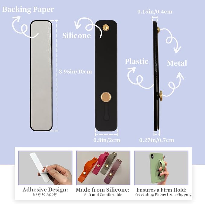Cell Phone Finger Holder Grip Loop Accessories - Image 3