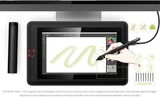 XPPen Artist12 Pro 11.6" Drawing Tablet - Image 4