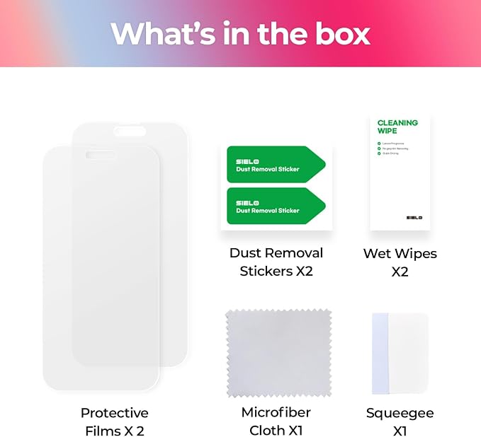 SIELO 2 Pack Matte Screen Protector, 9H Hardness Shatterproof & paper-feel PET - Image 8