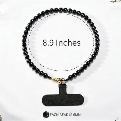 Agate Beaded Phone Wrist Strap for Women Men Stone Beads Charm Handmade - Image 6
