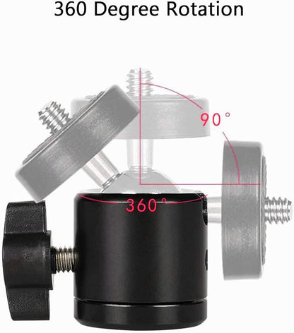 Universal 1/4" Swivel Mini Ball Head Screw Tripod Mount（2 Pack）, EszkozTA360 - Image 3