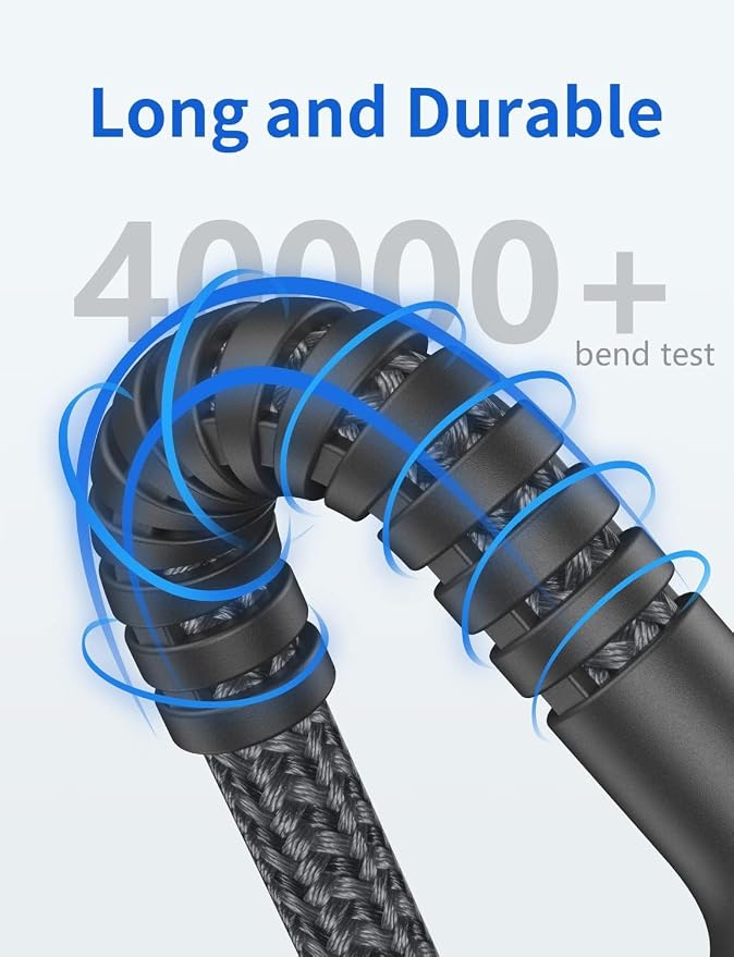 USB C Cable 10FT, Type C Cable 3A Fast Charging Upgraded Extra Durable Braided - Image 5