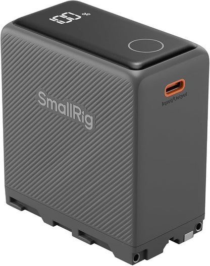 SMALLRIG NP-F970 Battery, 7500mAh USB-C Camera Battery, 2H 36W PD Fast Charge by SmallRig
