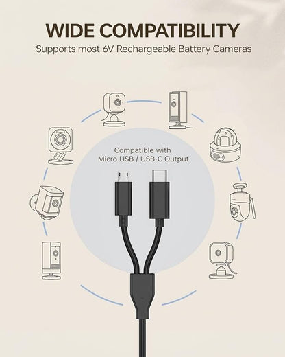 6W Solar Panel for Security Cameras – Solar Battery Charger - Image 4