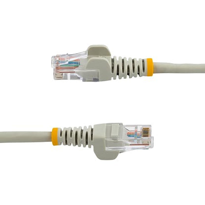 StarTech.com Cat5e Ethernet Cable - 1 ft - Gray- Patch Cable - Snagless Cat5e - Image 3