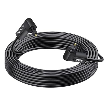 Double 90 Degree Optical Audio Cable - 40ft by Bangun