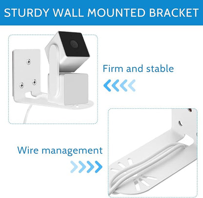 2Pack Adhesive Metal Wall Mount Bracket, Compatible - Image 6