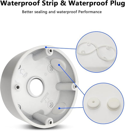 Compatible with Bullet Cameras Universal Bullet Security Camera Base Junction - Image 7