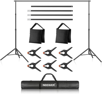 Neewer Photo Studio Backdrop Support System, 10ft/3m Wide 6.6ft/2m High by Neewer