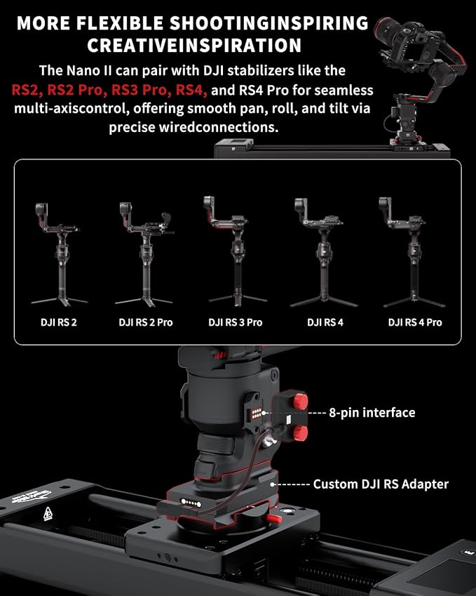 IFOOTAGE Shark Slider Nano II 660, Motorized Camera Slider, Compatible - Image 2