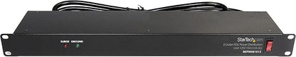 StarTech.com 8 Outlet Horizontal 1U Rack Mount PDU Power Strip by StarTech
