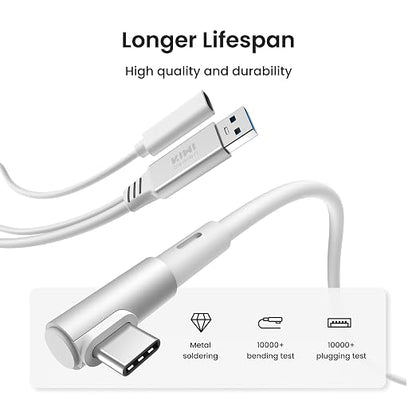 KIWI design Link Cable with Charging 16FT Compatible with Meta Quest - Image 2