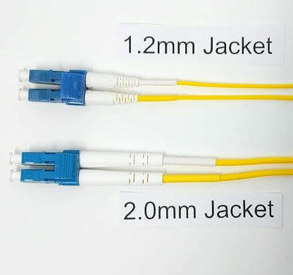 0.3 Meter Singlemode Duplex 1.2mm Ultra High Density Fiber Optic Cable - Image 5