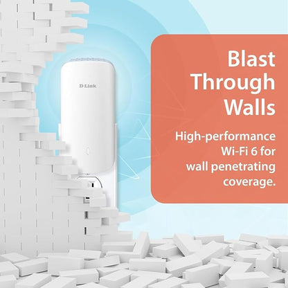 D-Link AX3000 Mesh WiFi 6 Range Extender, 999 sq. ft. - Image 4